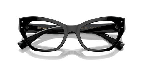 DOLCE & GABBANADolce & Gabbana DG 3385 501 Women's Eyeglasses - Black Cat - Eye FrameEYEWEAREcecile