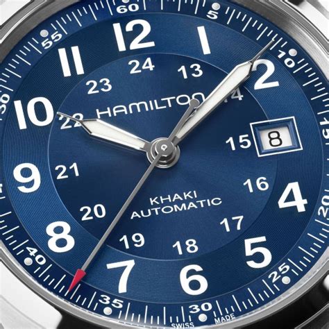 Hamilton Khaki Field Auto H70455140 – 38mm Blue Dial, Steel Bracelet, 80h Power