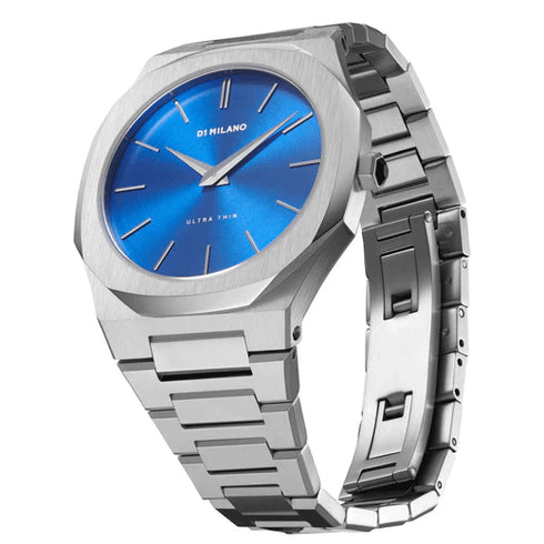 D1 MILANOD1 Milano Ultra Thin GEO UTBJ09 - 40mm Stainless Steel, Blue DialWATCHESEcecile