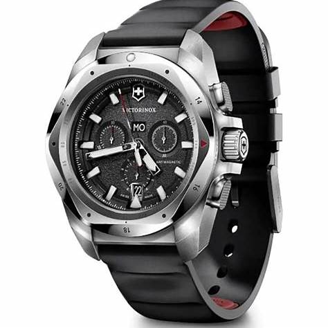 VICTORINOXVictorinox I.N.O.X. Chrono Men's Watch V241983 – Black Dial, Black Rubber StrapWATCHESEcecile