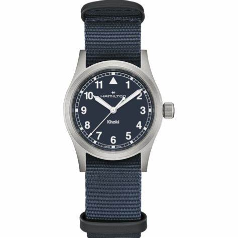 Hamilton Khaki Field Quartz H69301940 - 33mm Stainless Steel, Blue Dial, Blue NATO Strap