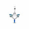 PANDORAPandora 793745C01 Dragonfly Double Dangle Charm - Sterling Silver with Enamel and Cubic ZirconiaBIJOUXEcecile