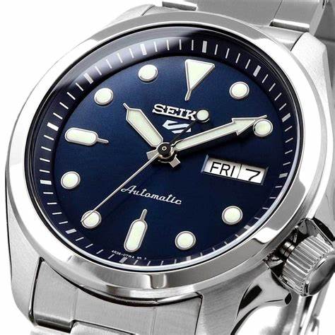 SEIKOSeiko 5 Sports SRPE53K1 Automatic Men's Watch - Blue Dial, Stainless Steel BraceletWATCHESEcecile