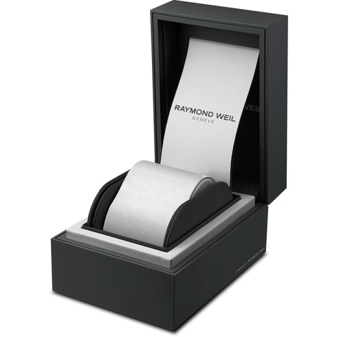 RAYMOND WEILRaymond Weil Millesime 35mm Automatic Watch - Silver Dial, Grey Leather StrapWATCHESEcecile