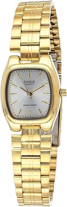 CASIO & VINTAGECasio LTP - 1169N - 7ARDF Women's Watch – 22mm Gold - Tone Rectangular Case, Silver Dial, Stainless Steel Bracelet, Quartz MovementWATCHESEcecile