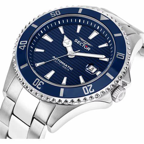 Sector 230 R3223161007 Automatic Men's Watch – Blue Dial, Stainless Steel