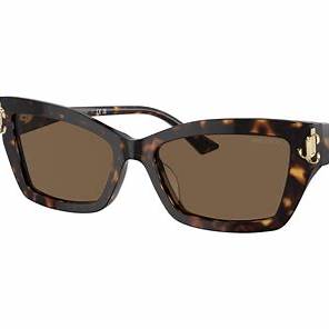 Jimmy Choo JC 5011U Women's Sunglasses - 55mm, Havana Frame with Brown Gradient Lenses