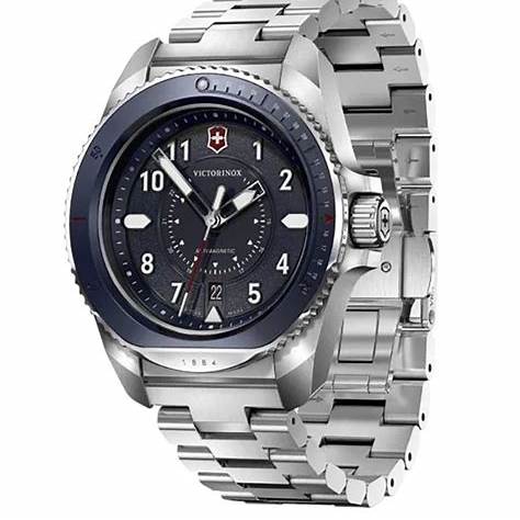 VICTORINOXVictorinox Journey 1884 Men's Watch V241978 – Blue Dial, Stainless Steel BraceletWATCHESEcecile