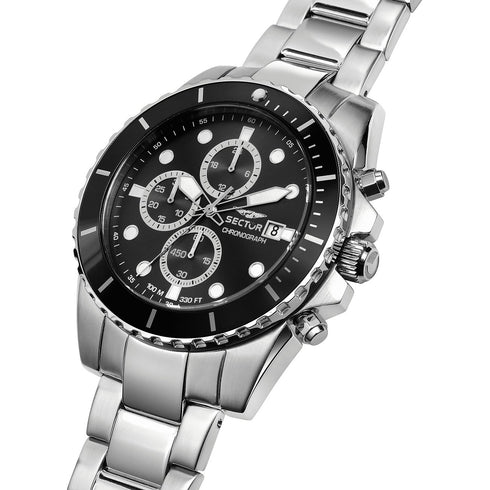 SECTORSector 450 R3273776002 Chronograph – 44mm Stainless Steel Men's WatchWATCHESEcecile