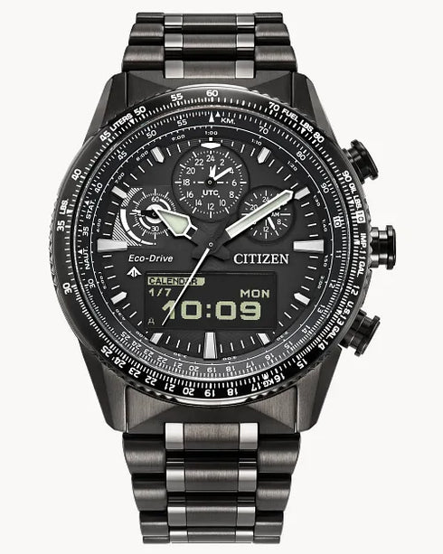 Citizen Promaster Skyhawk JV2005-58E – Black Dial, Eco-Drive Chronograph 43mm
