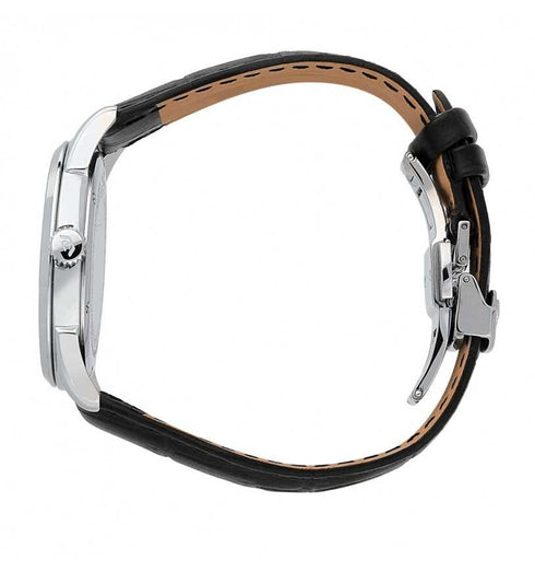 Philip Watch R8251217002 Roma Men's Watch – 41mm, White Dial, Black Leather Strap