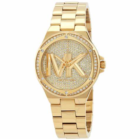 Montre femme Michael Kors Lennox MK7229 - ton or, cadran logo pavé