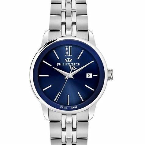 PHILIP WATCHPhilip Watch Anniversary R8253150040 Men's Quartz Watch - 40mm Steel Case, Blue DialWATCHESEcecile