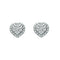 MILUNAMiluna ERD2479 Women's Heart - Shaped Diamond Stud Earrings in 18K White GoldJEWELRYEcecile