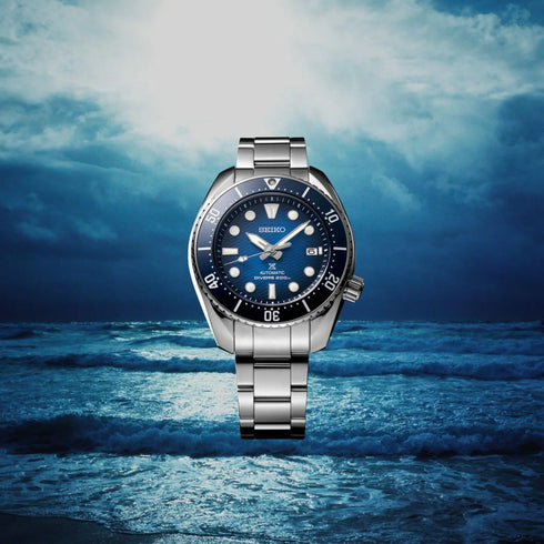 Seiko Prospex SPB321J1 'King Sumo' Reloj de buceo automático para hombre - Acero inoxidable, esfera azul degradada