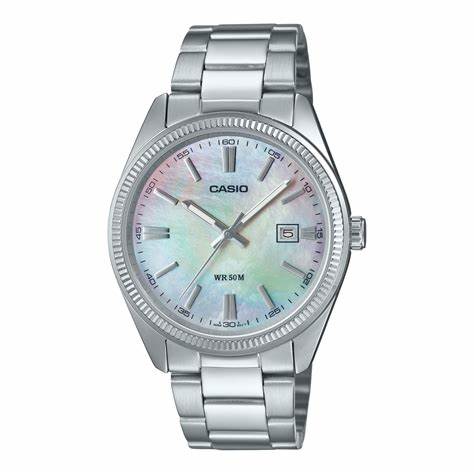 CASIO & VINTAGECasio MTP - 1302DS - 7AVDF Men's Analog Watch – White Dial with Stainless Steel BraceletWATCHESEcecile