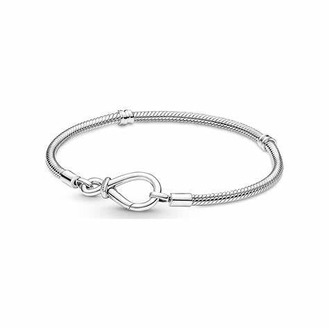 PANDORAPandora Moments Infinity Knot Snake Chain Bracelet - Sterling Silver, 17 cmBIJOUXEcecile