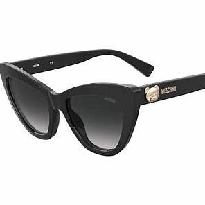 MOSCHINOMoschino MOS122/S 807/9O Women's Sunglasses – Black Frame, Grey Gradient LensesEYEWEAREcecile
