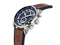 TIMBERLANDTimberland Callahan TDWGF2102602 Men's 46mm Blue Dial Quartz Watch – Brown Leather StrapWATCHESEcecile