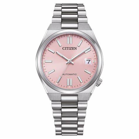 CITIZENCitizen Tsuyosa NJ0200 - 50Z – 37mm Pink Dial Automatic, Stainless Steel Bracelet Oris +12 Chrono24 +12 Chrono24 +12WATCHESEcecile