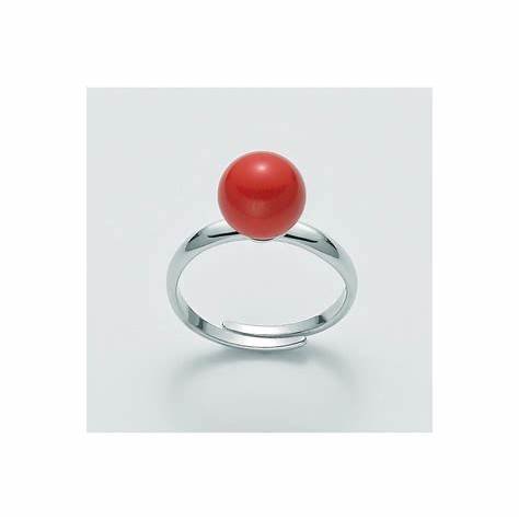 MILUNAMiluna LID3310 Women's Ring - 925 Silver with 9mm Coral AggregateJEWELRYEcecile
