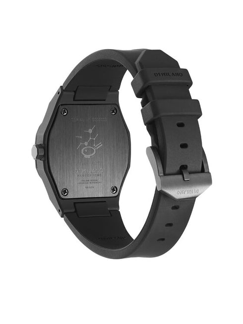D1 MILANOD1 Milano Nanochrome Nano Glitter D1 - NCRJ01 Women's Watch - 32mm Black Polycarbonate Case, Black Silicone StrapWATCHESEcecile