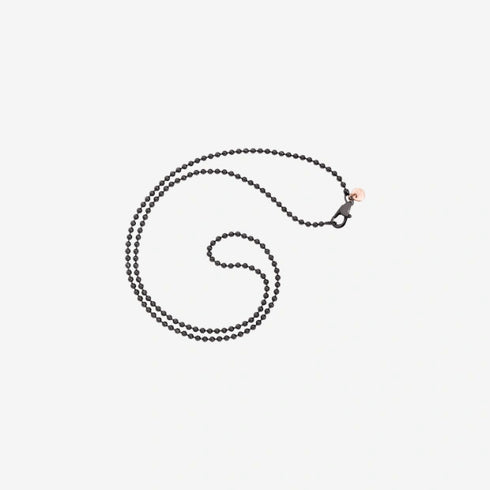 DODODoDo Bollicine Necklace DCB7004 - BOLLI - PVDMX50 - Black PVD SteelJEWELRYEcecile