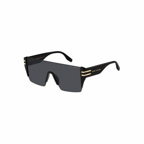Lunettes de soleil unisexe Marc Jacobs MARC 712/S 807/IR - monture noire, verres gris