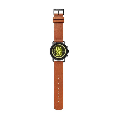SKAGEN DENMARKSkagen Denmark Falster 3 SKT5201 Smartwatch – 42mm, Brown Leather Strap, Wear OSWATCHESEcecile
