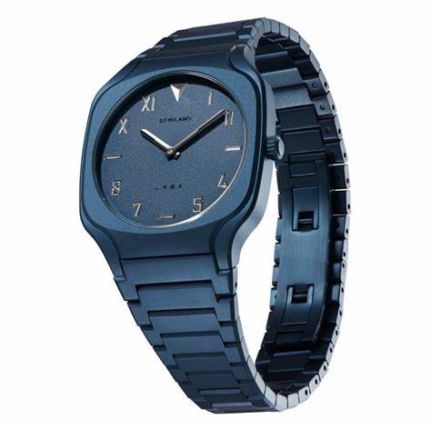 D1 MILANOD1 Milano Galaxy Blue Square Bracelet 37mm Watch D1 - SQBJ09 - Blue Stainless Steel, California DialWATCHESEcecile