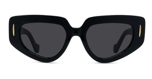 LOEWELoewe Anagram LW40160I Cat - Eye Sunglasses – Grey Lenses, Glossy Black Acetate FrameEYEWEAREcecile