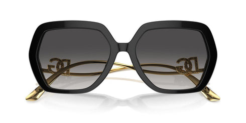 DOLCE & GABBANADolce & Gabbana DG4468B 501/8G Women's Sunglasses - Black Frame, Grey Gradient LensesEYEWEAREcecile