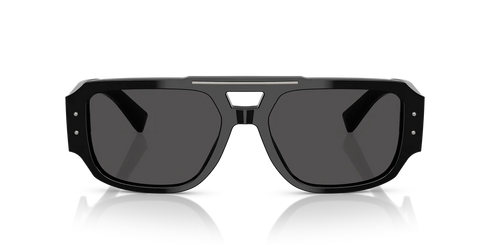 Dolce & Gabbana DG4482 501/87 Gafas de sol unisex - Montura negra, cristales gris oscuro