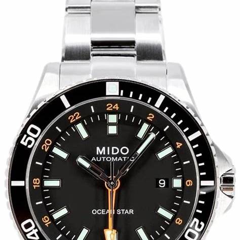 MIDOMido Ocean Star GMT Limited Edition Men's Watch - Stainless Steel, Black Dial, 40.5mmWATCHESEcecile