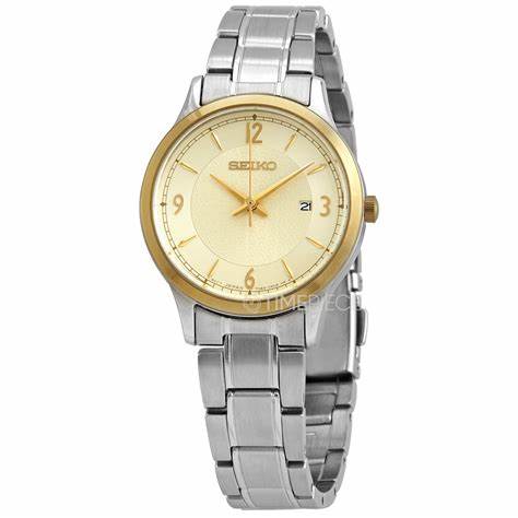 Orologio al quarzo Seiko SXDH04P1 Donna - Acciaio inossidabile, quadrante champagne