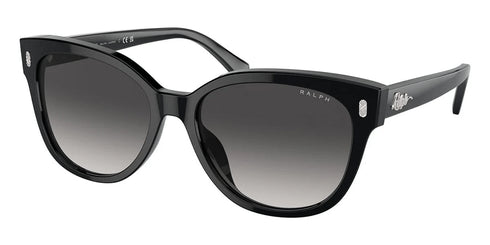 RALPH LAURENRalph by Ralph Lauren RA 5305U Women's Sunglasses – Shiny Black Frame with Gradient Grey LensesEYEWEAREcecile