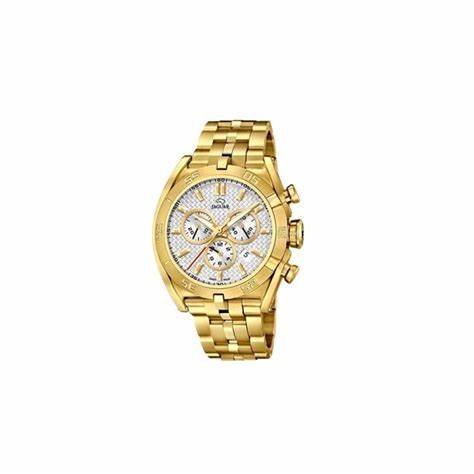 JAGUARJaguar Men's Swiss Quartz Chronograph Watch - Model J853/1, Gold - Tone Stainless Steel Case, White Dial, Sapphire CrystalWATCHESEcecile