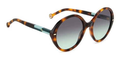 Carolina Herrera HER 0177/S PHW-IB 55 Gafas de sol de mujer - montura verde habana, lentes verde grisáceo