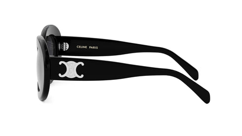 CELINECeline Triomphe CL40312U Round/Oval Sunglasses – 53 mm Shiny Black FrameEYEWEAREcecile