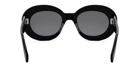 CELINECeline Triomphe CL40312U Round/Oval Sunglasses – 53 mm Shiny Black FrameEYEWEAREcecile
