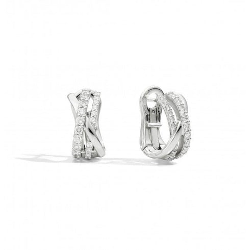 RECARLORecarlo E81CM001/056 18K White Gold Diamond Hoop EarringsJEWELRYEcecile