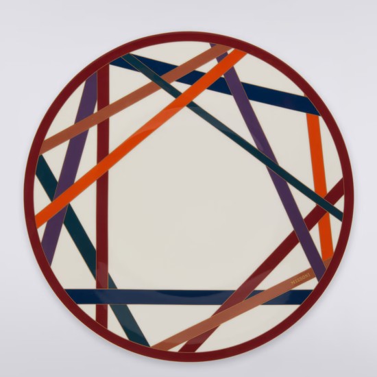 Assiette de service multicolore Missoni Nastri 32 cm
