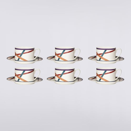 Missoni Nastri Multicolor Set 6 Tazas De Té