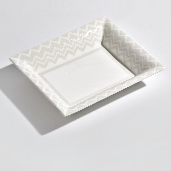 Bandeja organizadora blanca Zig Zag de Missoni