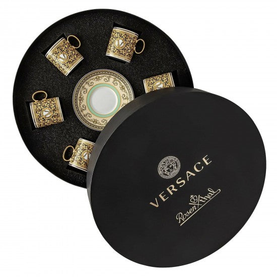 Rosenthal Versace Barocco Mosaic Set of 6 Espresso c/s