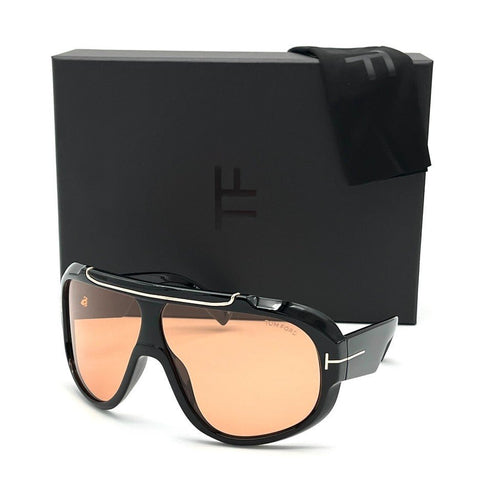 TOM FORDTom Ford RELLEN FT1093 Unisex Shield Sunglasses – 71mm Photochromic Brown Lenses, Black FrameEYEWEAREcecile