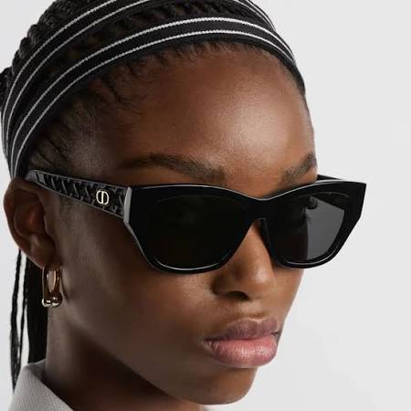 DIORDior VeryDior S2I 53 mm Square Sunglasses – Black Frame CD Cannage TemplesEYEWEAREcecile