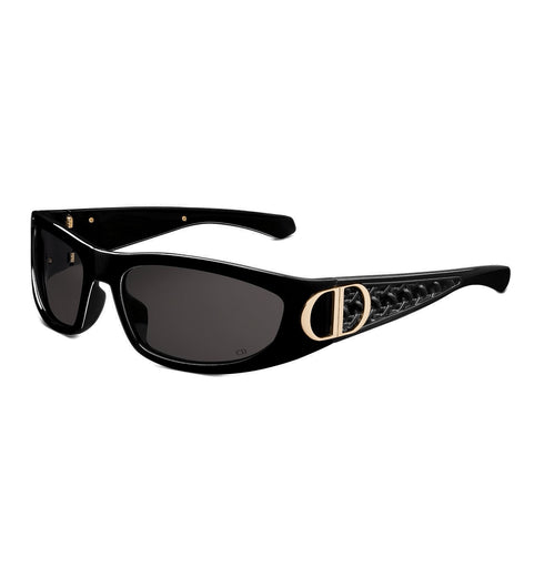 DIORDior VeryDior S3F Rectangular Sunglasses – 61 mm Black Acetate Gold CD HingeEYEWEAREcecile
