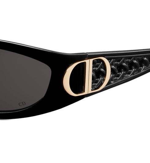 DIORDior VeryDior S3F Rectangular Sunglasses – 61 mm Black Acetate Gold CD HingeEYEWEAREcecile