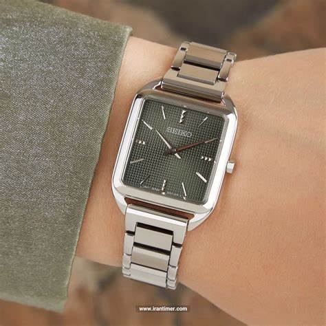 SEIKOSeiko SWR075P1 Women's Quartz Watch, Green Dial, Stainless Steel BraceletWATCHESEcecile